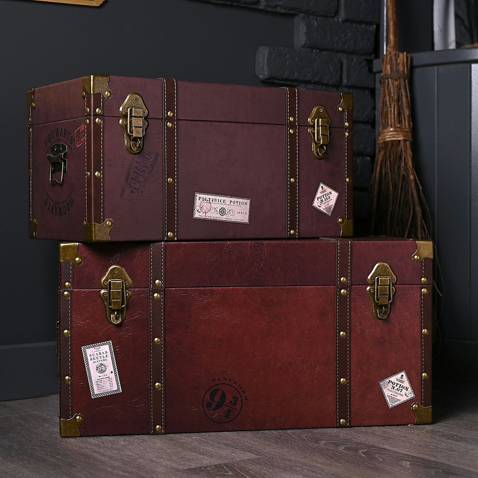image 1 of Warner Bros Harry Potter Alumni Large Trunk Set of 2