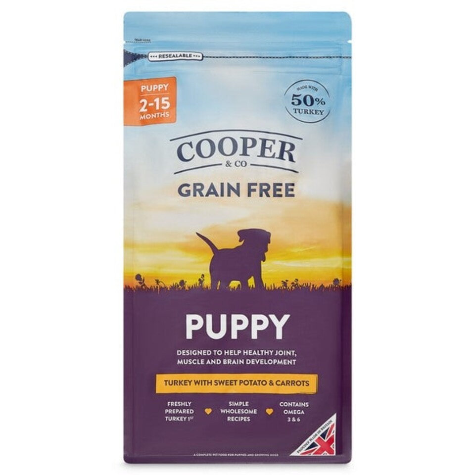 image 1 of Cooper & Co Dried Puppy Food Turkey with Sweet Potato and Carrots - 10kg