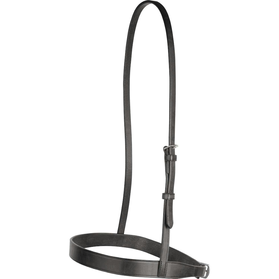 Collegiate Leather Hunt Cavesson Noseband IV - Black - Cob