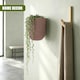 image 4 of GEEZY Milly Wall Flowerpot Set Plastic Planters Brown 2 Pack