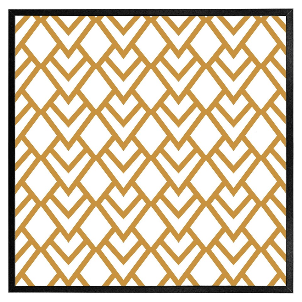 image 1 of Geometric scales (Picture Frame) Brown | Oak | XL