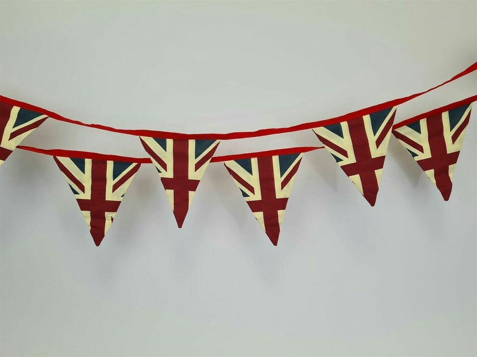 image 1 of 10 pcs Flags Union Jack Retro Bunting | Multi