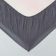 image 2 of Homescapes Dark Grey Linen Deep Fitted Sheet, Super King Grey | Super King
