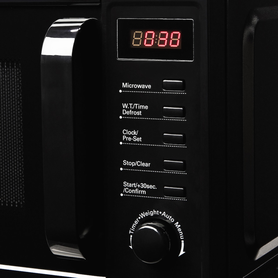 image 1 of Cookology 800W Microwave 20L Digital Freestanding - CFSDI20LBK Black