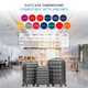 image 8 of Flight Knight Bubble Suitcase Ryanair easyJet Jet2 Approved 8 Wheel Hardcase Suitcases Cabin or Medium & Large Check-in Sizes Black | Black | Medium
