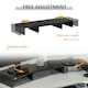 image 4 of Vinsetto Monitor Stand Screen Riser w/ Adjustable Length for Two Laptop Max