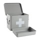 image 4 of Harbour Housewares Vintage Metal First Aid Box - 23cm - Grey | Grey | Grey | 1