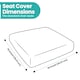 image 2 of Dining Seat Chair Covers Stretchable Spandex High-Back Slipcovers - 10pcs