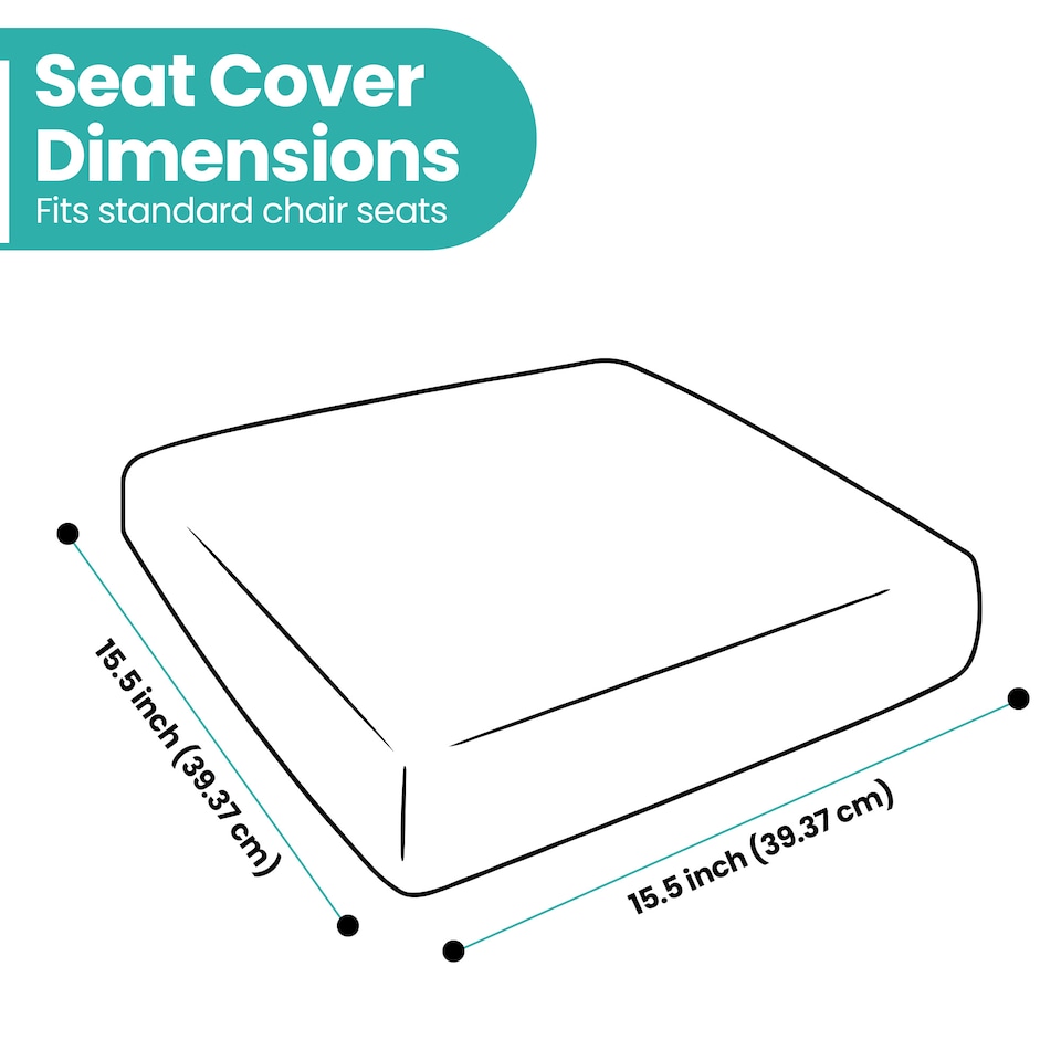 image 1 of Dining Seat Chair Covers Stretchable Spandex High-Back Slipcovers - 10pcs