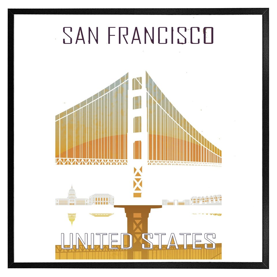 image 1 of San francisco (Picture Frame) Brown | XL