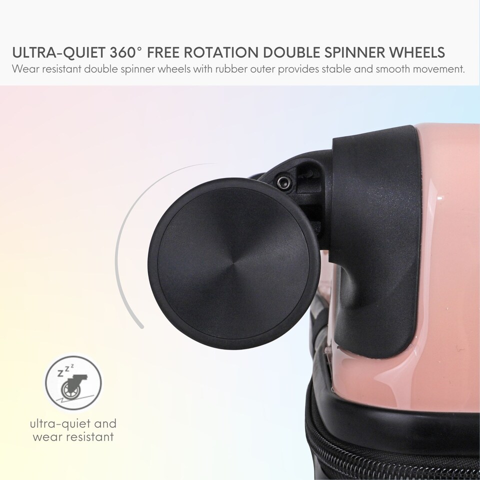 image 1 of 28-inch Premium Lightweight Carry-on Hand Luggage, Durable ABS+PC Hardshell, Zipper Closing with TSA Lock, 4 Spinner Wheels