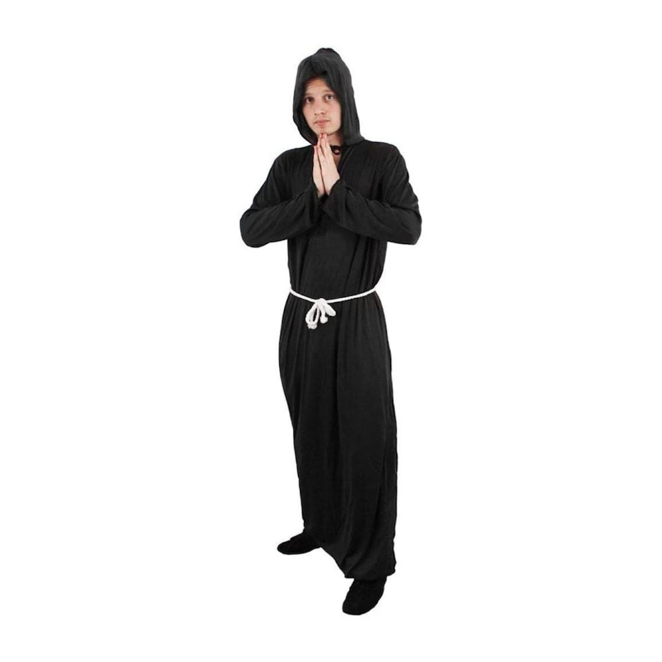 image 1 of Black Monk Costume Black | S