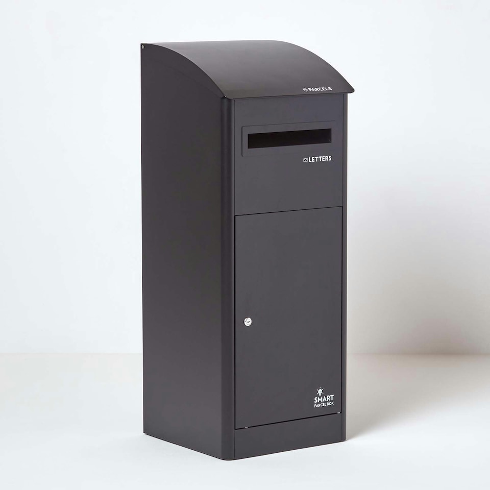 image 1 of SMART PARCEL BOX® Extra-Large Slanted Top Front Access Black Black