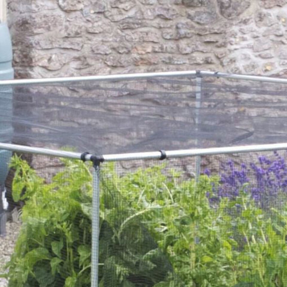 image 1 of Marshalls Garden 4 x 4 ft Vegetable Cage Starter Kit Aluminium Frame & Pest Netting