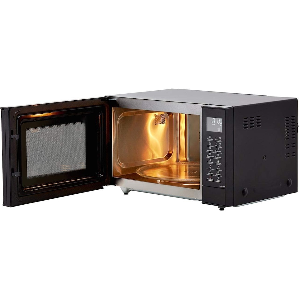 image 1 of Panasonic PA0056 NN-CT56JBBPQ Slimline Combination Microwave Oven, Black, 18/10 Steel, 1300 W, 27 litres