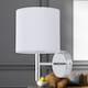 image 4 of Brea - Chrome Wall Light with White Pleated Shade | Chrome | White | 1