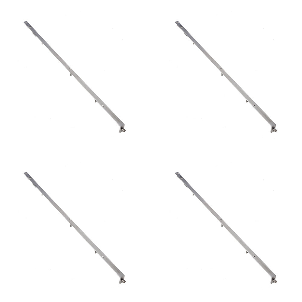 4 PACK Satin Stainless Steel Lever Action Flushbolts Square 914x20mm for Double Doors