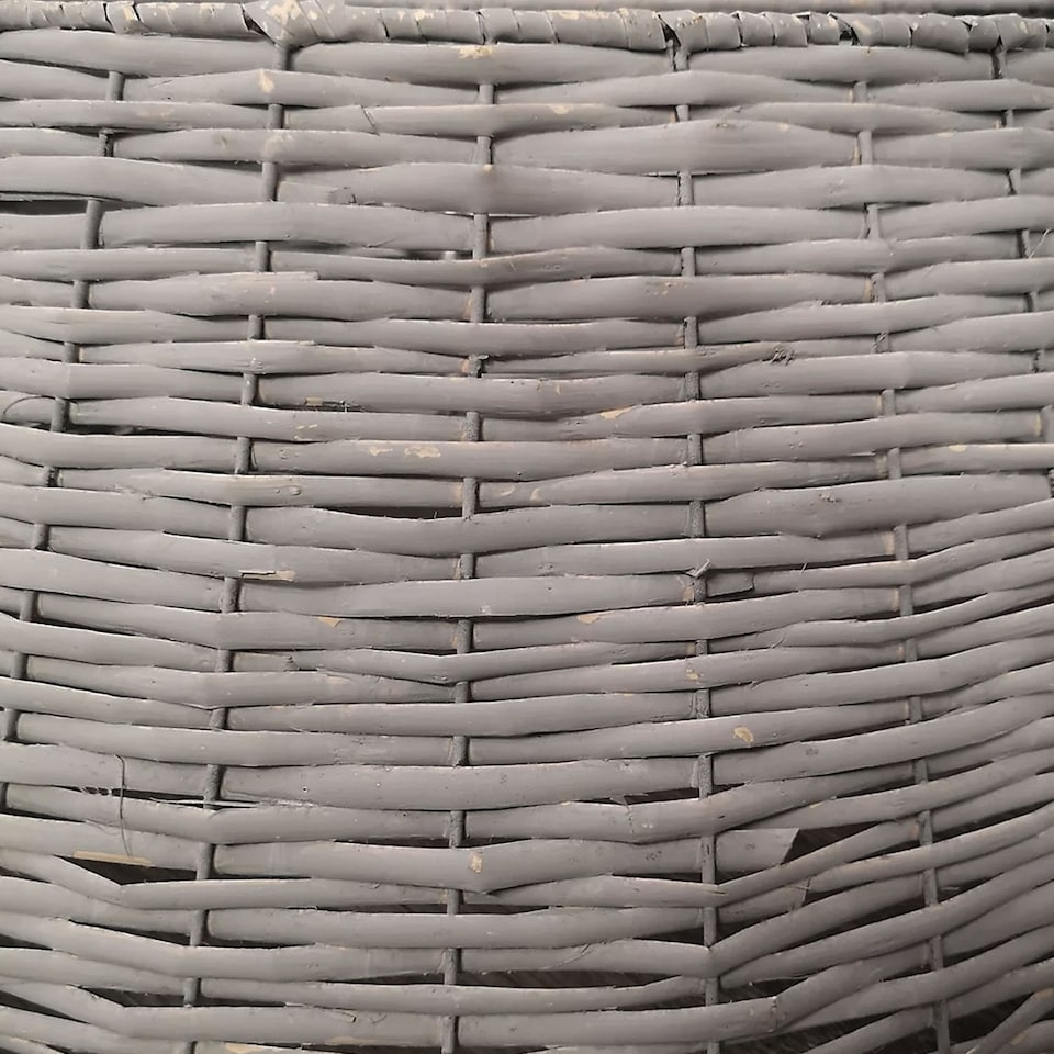 image 1 of Neo Grey Willow Christmas Tree Skirt Natural Rustic Handwoven Half Split Willow Base Cover Hider Collar