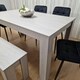 image 5 of Dining Table Set with 4 Chairs Dining Room, Kitchen table set of 4, and Bench Grey