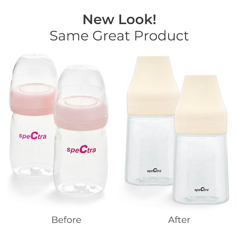image 1 of Wide Neck Milk Storage Bottles. Pack of 2