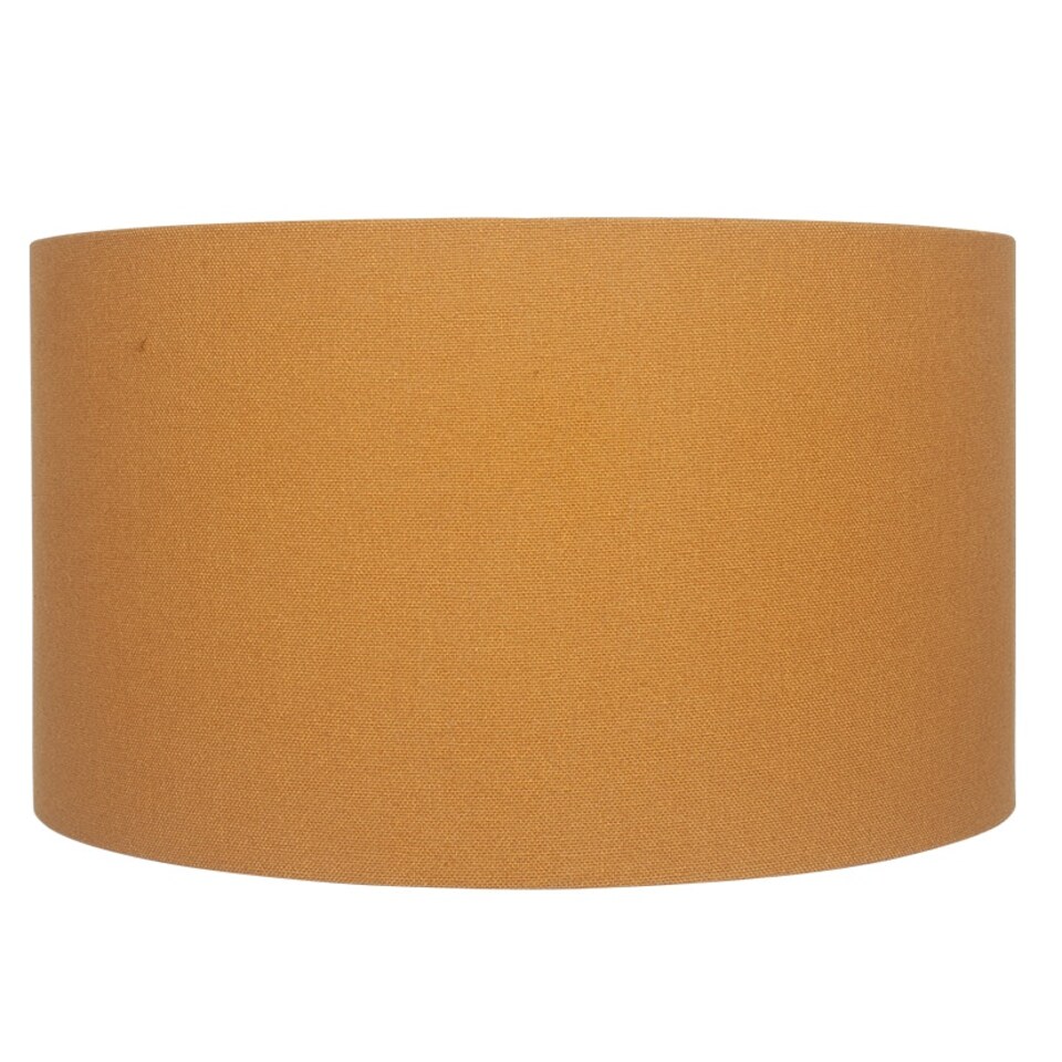 image 1 of 40cm Mustard Yellow Table Lampshade Drum Floor Lamp Shade