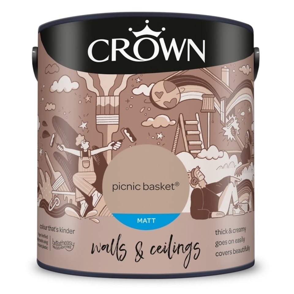 image 1 of Crown Walls & Ceilings Matt 2.5L Picnic Basket
