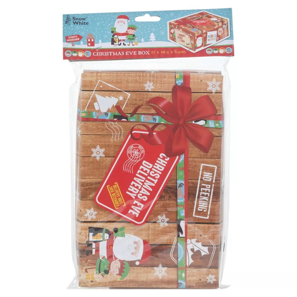 image 1 of Medium Santa Gift Storage Boxes - 45x34x12.5cm | Brown | Brown & Set of 3 | 3