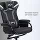 image 5 of Vinsetto Video Gaming Chair with Footrest and Lumbar Support, Grey