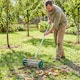image 9 of Outsunny Lawn Aerator Outdoor Grass Care Heavy Duty Garden Roller Manual Handle | Green | Green