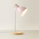 image 4 of ValueLights Woody Blush Pink Desk Task Adjustable Table Lamp and Bulb