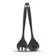 image 1 of Zeal Melamine 2-Piece Salad Servers Set Black | Dark Grey