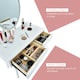 image 8 of COSTWAY Makeup Vanity Dressing Table Set with Lighted Mirror White