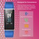 image 5 of Aquarius IP68 Waterproof Bluetooth Fitness Tracker Heart Rate Step Counter Blue