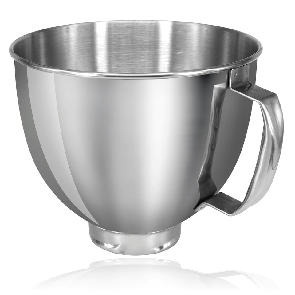 image 1 of SPARES2GO Bowl for KITCHENAID Mixer 4.8L K5THSBP Stainless Steel Tilt-Head K45SS KSM1 KSM9