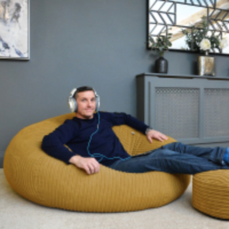 image 1 of rucomfy Jumbo Cord Goliath - Giant Indoor Bean Bag Chair for Adults