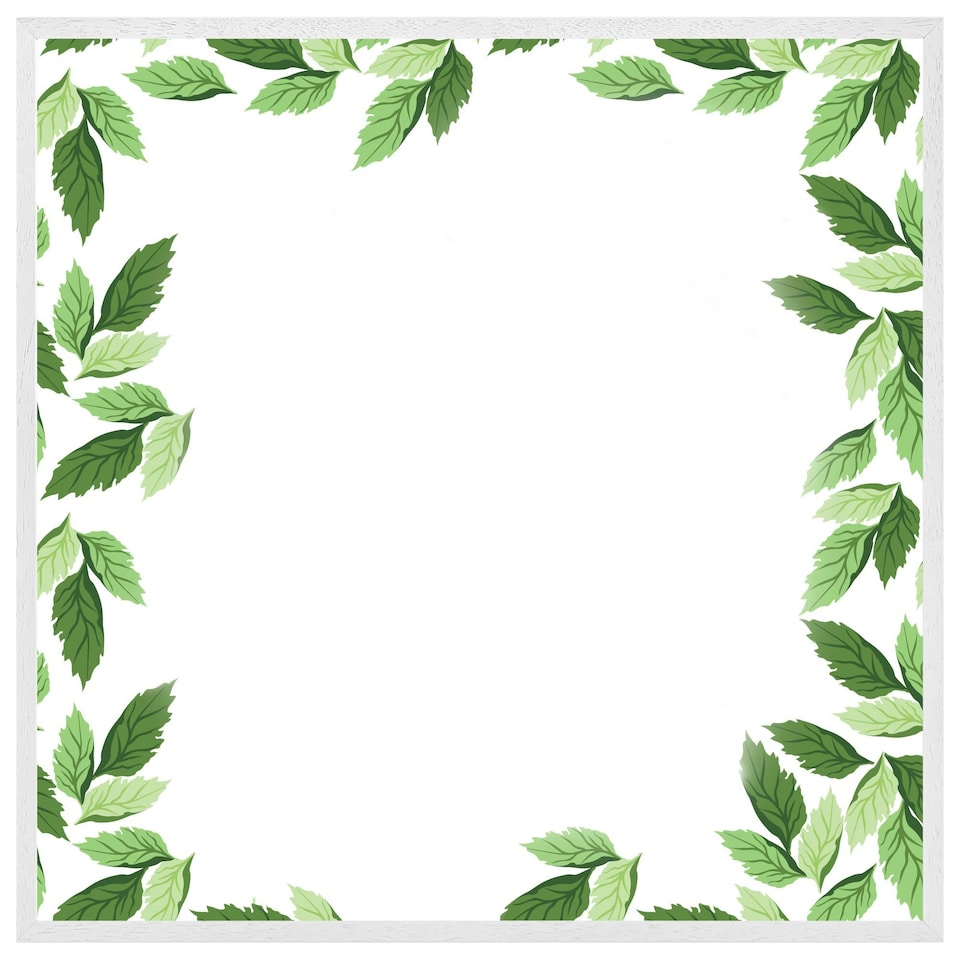 image 1 of Green border (Picture Frame) White | XL