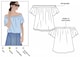 image 1 of Style Arc Cara Top Paper Sewing Pattern – Women’s Top, UK Sizes 4–16, Intermediate