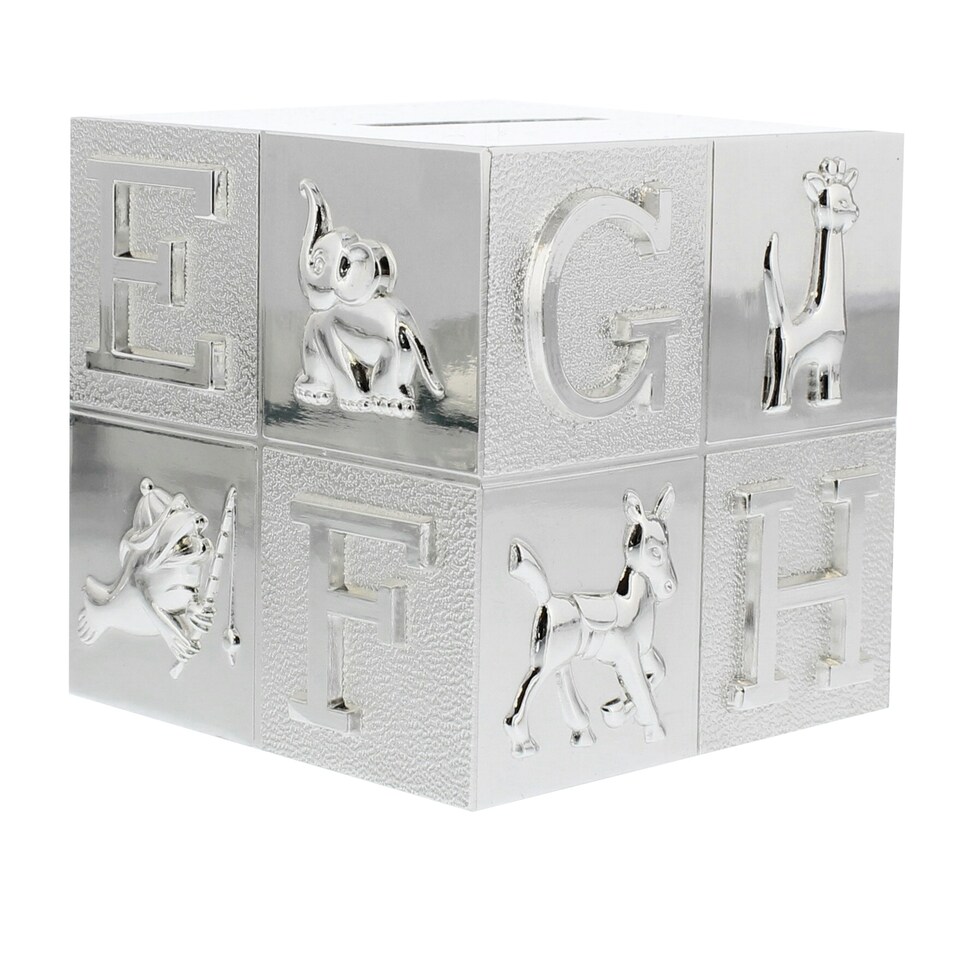 image 1 of Personalised Religious Cross ABC Money Box