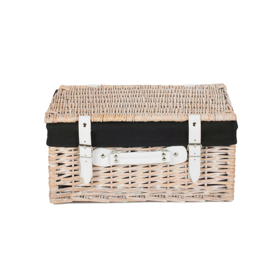 image 1 of 41cm Picnic Basket with Lining Black | Black | One Size