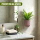image 2 of GEEZY Milly Wall Flowerpot Set Plastic Planters Brown 2 Pack