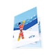 image 2 of Frozen Fun Ski & Snowboard 3D Pop Up Greeting Card