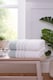 image 1 of Dakota Stripe Cotton Bath Sheet Towels Set Of 2 | Green | Bath sheet | 2