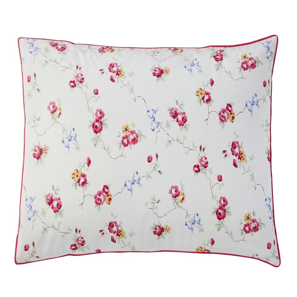 image 1 of Cath Kidston Rose and Bows Duvet Cover Set - Multi Red | King