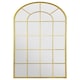 image 7 of The Arcus - Gold Framed Arched Window Garden Mirror 71" X 33.5" (180x85CM) | Gold
