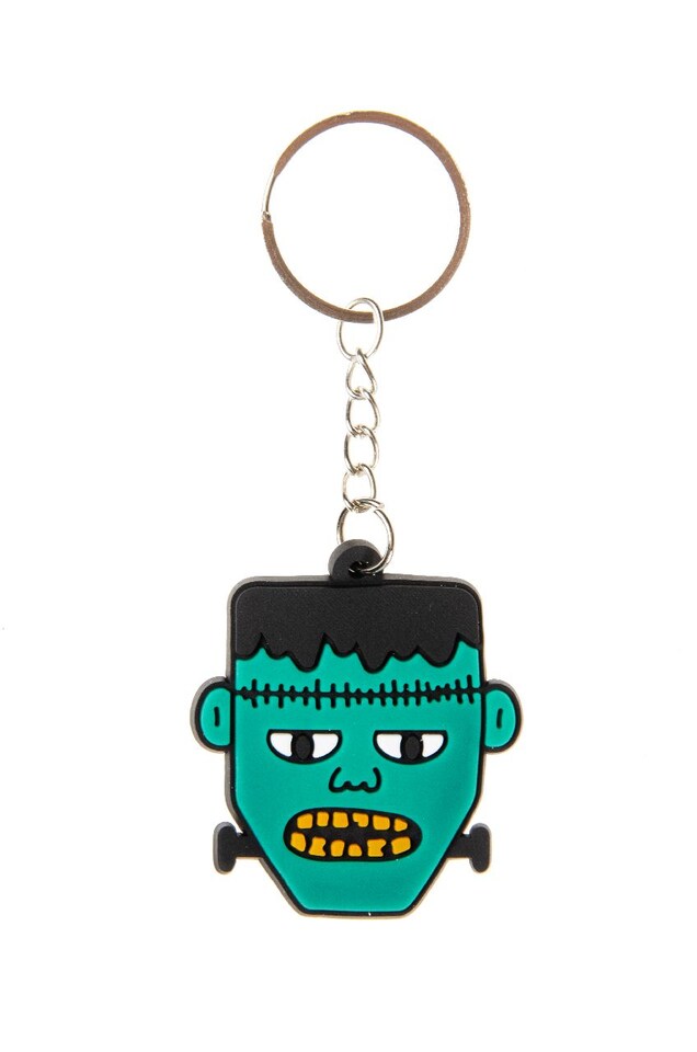 image 1 of Pack of 12 Halloween Keychains - Treat or Trick Theme Party Bag Filler