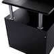 image 9 of HOMCOM Computer Desk PC Workstation with Drawer Shelves CPU Storage Rack Home Office Furniture (BLACK)