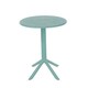 image 2 of Rimini Cala Outdoor Grade Bistro Table and 2 Chair Set - Plastic/Metal - L60 x W60 x H82 cm - Sky Blue - Partially Assembled