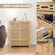 image 6 of COSTWAY 80 L Bamboo Laundry Hamper Clothes Laundry Basket Brown