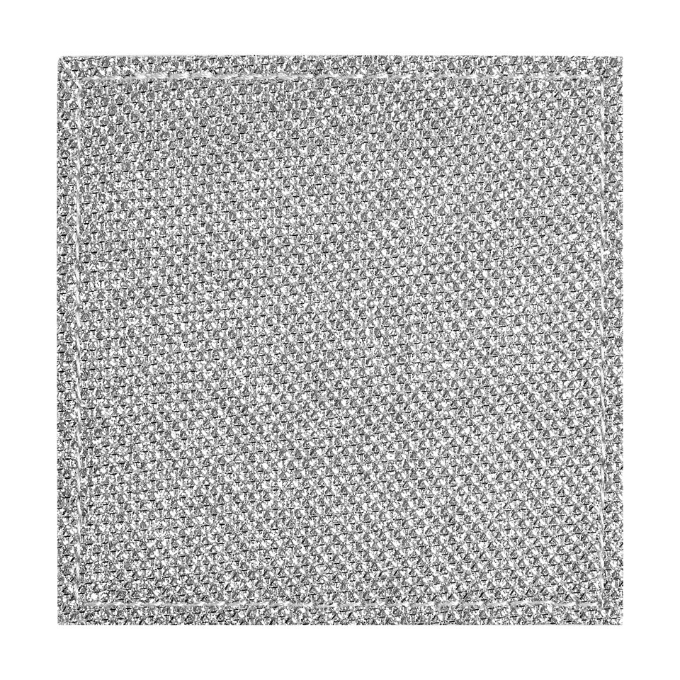 image 1 of Set Of 4 Silver Glitter Coasters
