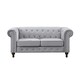 image 3 of Pelham 2 Seat Velvet Sofa - Grey